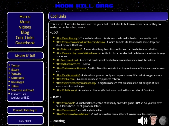 links screenshot