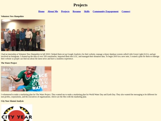 projects screenshot