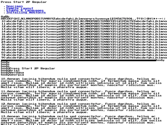 press start 2p regular/pressstart2p-regular-demo screenshot