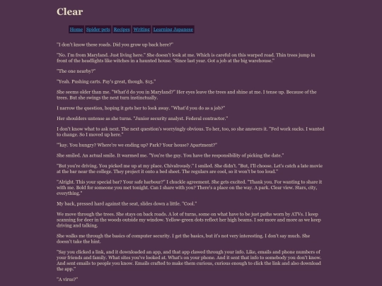 writing/clear screenshot