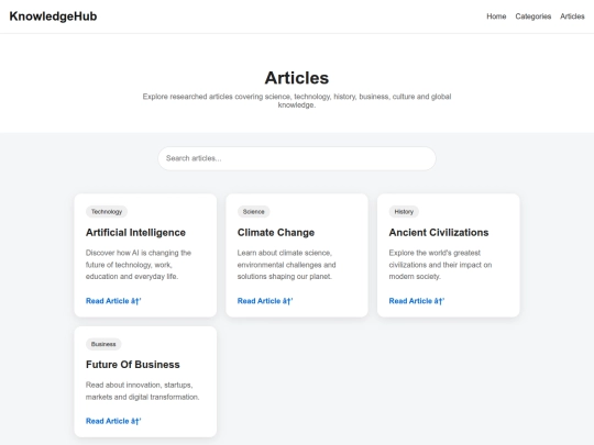 articles screenshot