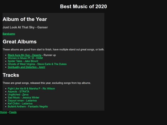music-2020 screenshot