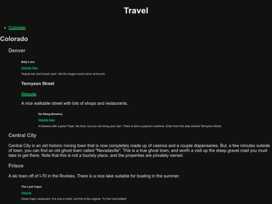 travel screenshot