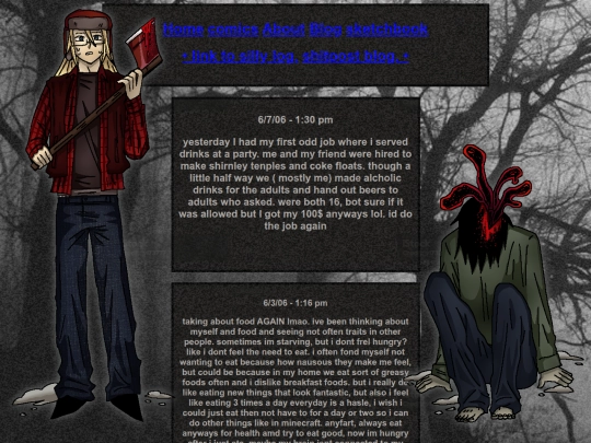 Blog screenshot