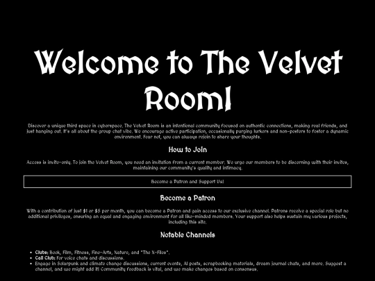 thevelvetroom screenshot