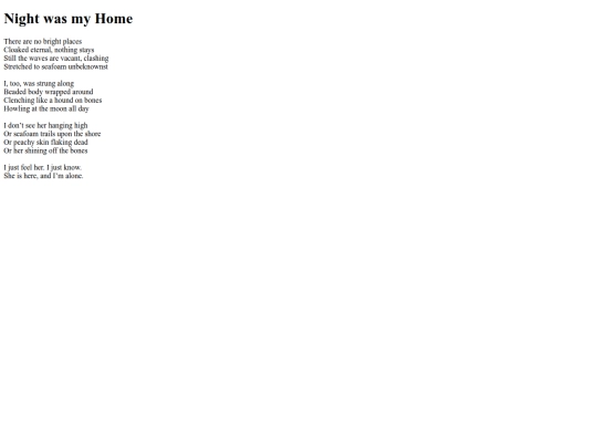 NightWasMyHome screenshot