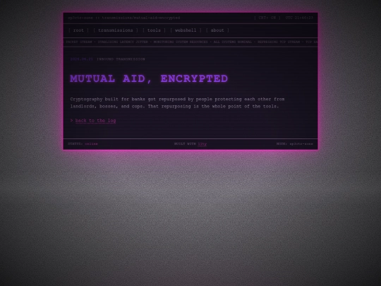 transmissions/mutual-aid-encrypted screenshot
