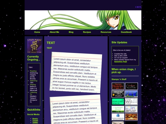 recipes screenshot