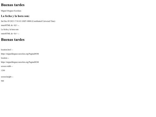 PaginaDOM screenshot