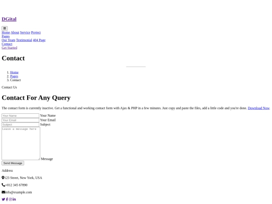 Contact screenshot