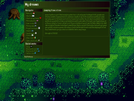 corinna/dreams/mine/jumpingfromatree screenshot