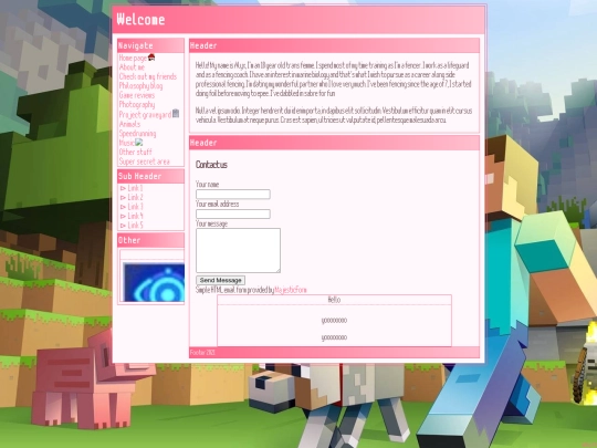 testpage screenshot