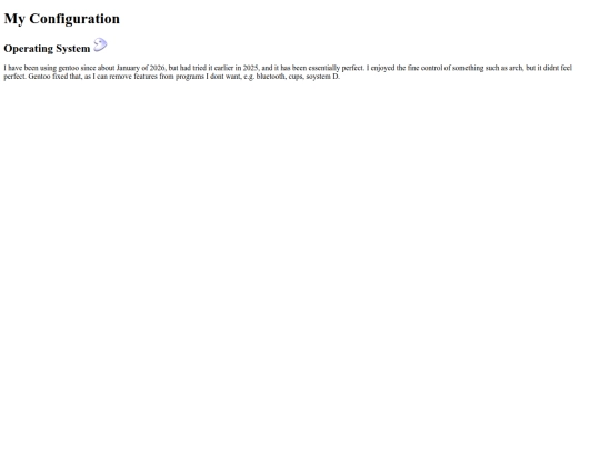 config screenshot