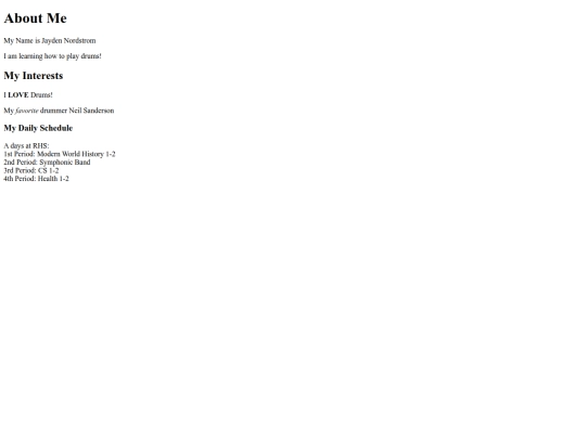 index screenshot