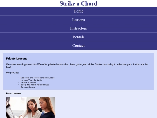 Chapter05/Lab1/lessons screenshot