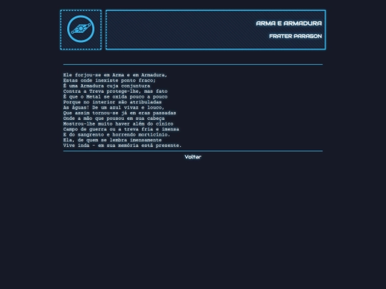 biblioteca/poemas/paragon/armaearmadura screenshot