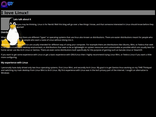 blogs/ilovelinux screenshot