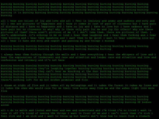 burning screenshot