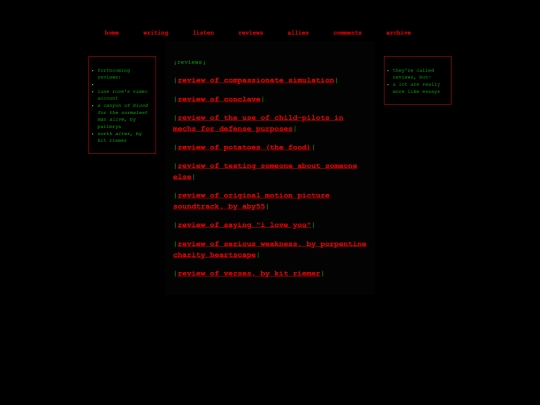 reviews screenshot