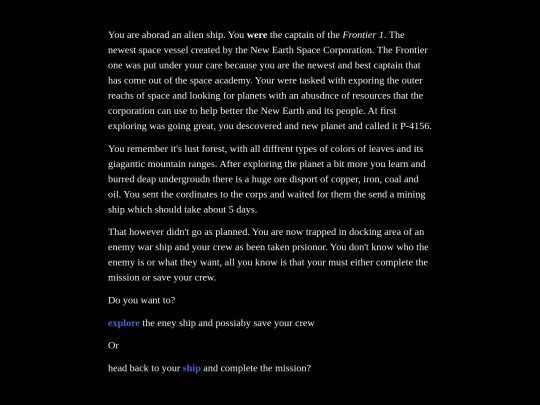 Final draft screenshot
