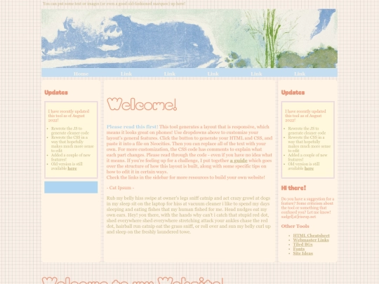 layout-template screenshot