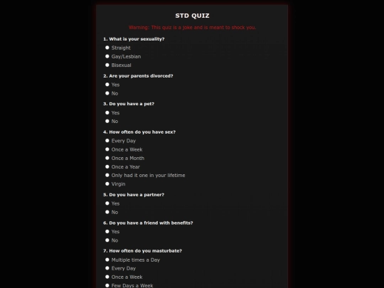 Quiz/STD screenshot