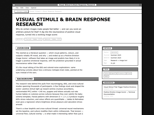 projects/details/visual-stimuli-brain screenshot