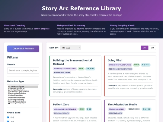 work/story_arcs screenshot