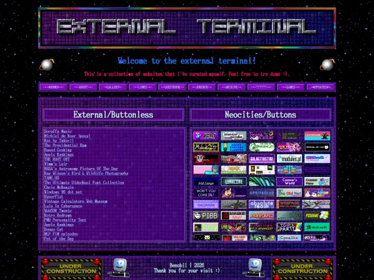 links screenshot