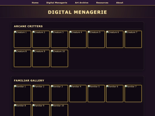 digital-menagerie screenshot