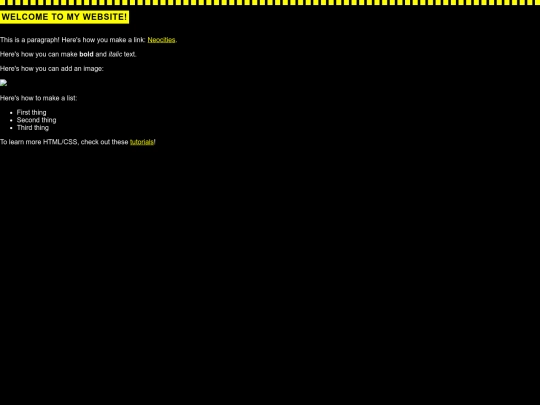 links screenshot