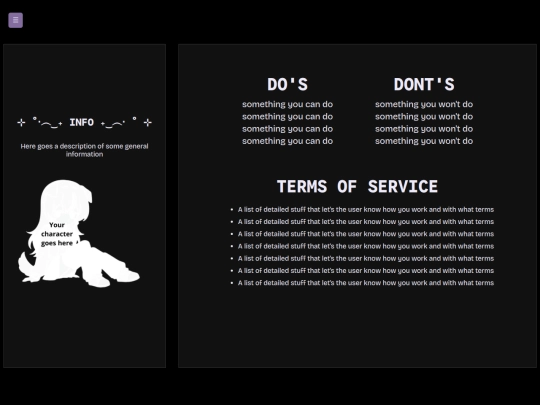pages/tos screenshot
