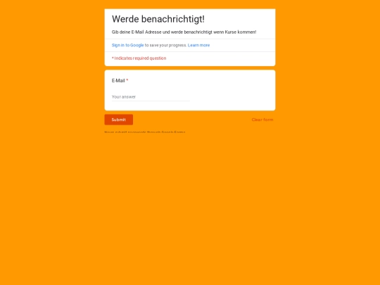 test/kurse screenshot
