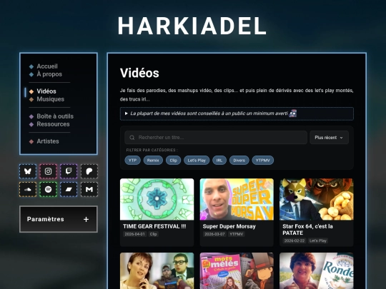 videos screenshot