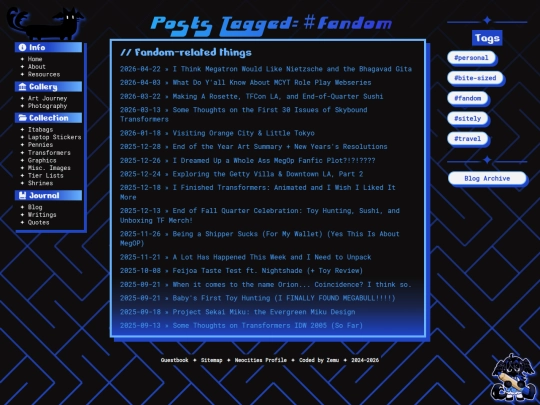 blog/tags/fandom screenshot