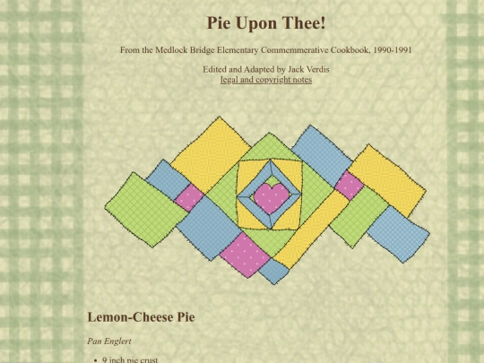 recipes/medlock-bridge/pies screenshot