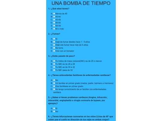 bomba/cuestionario screenshot
