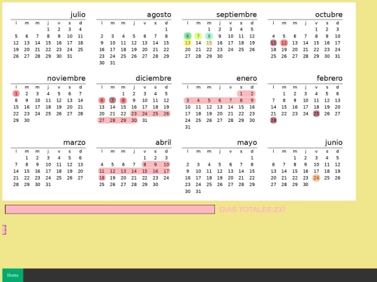 proyecto duque/calendario screenshot