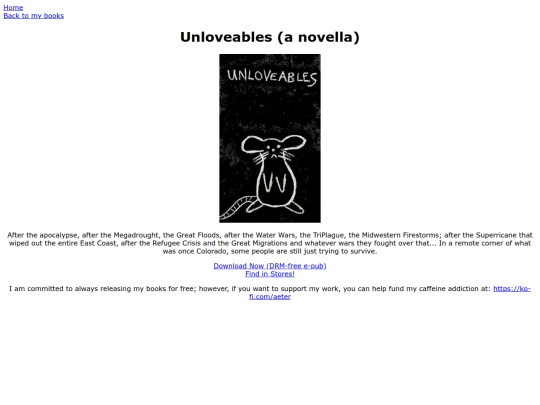 books/books/unloveables screenshot