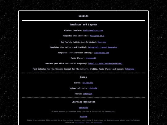 credits screenshot