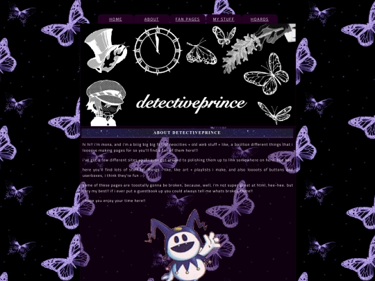 pages/about screenshot