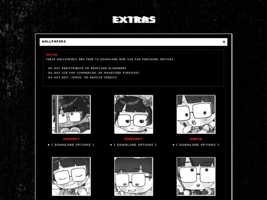 extras screenshot