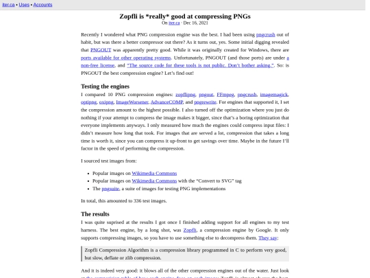 zopfli screenshot