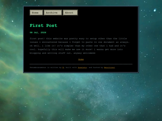 posts/2026-07-08-First-Post screenshot