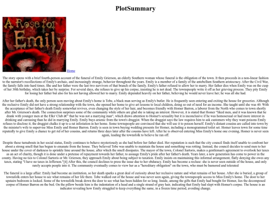 PlotSummary screenshot