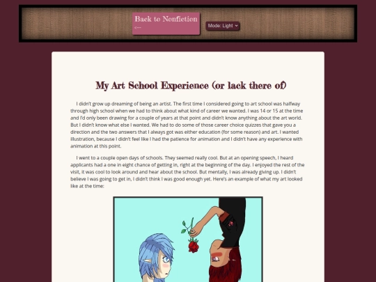 Nonfiction/Nonfiction_ArtSchoolExperience screenshot