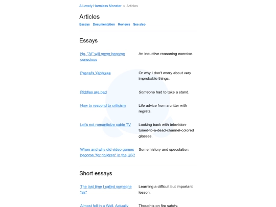 articles screenshot