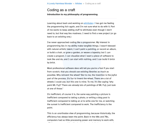 coding-as-a-craft screenshot