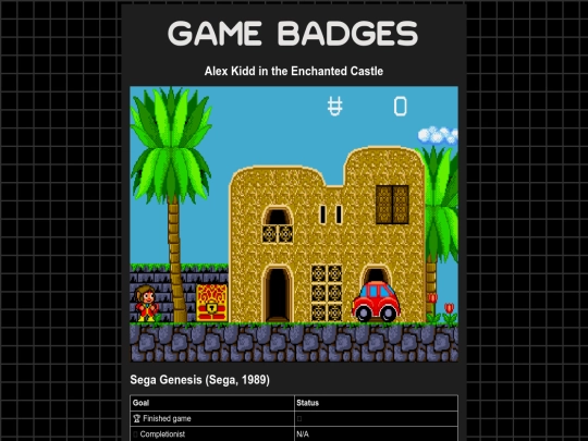 gamebadges/alexkidd screenshot