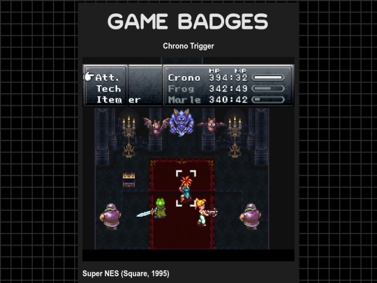 gamebadges/chronotrigger screenshot